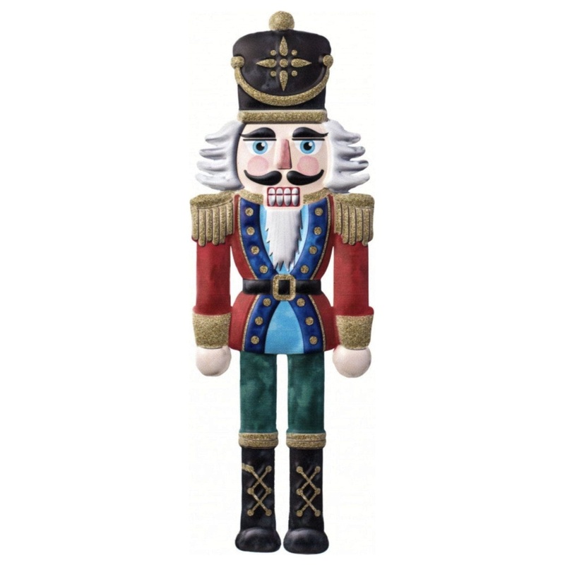 12″ Metal Embossed Nutcracker