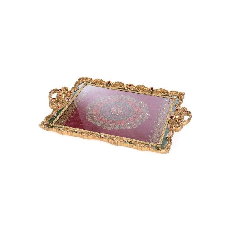 16″ Christmas Castle Serving Tray