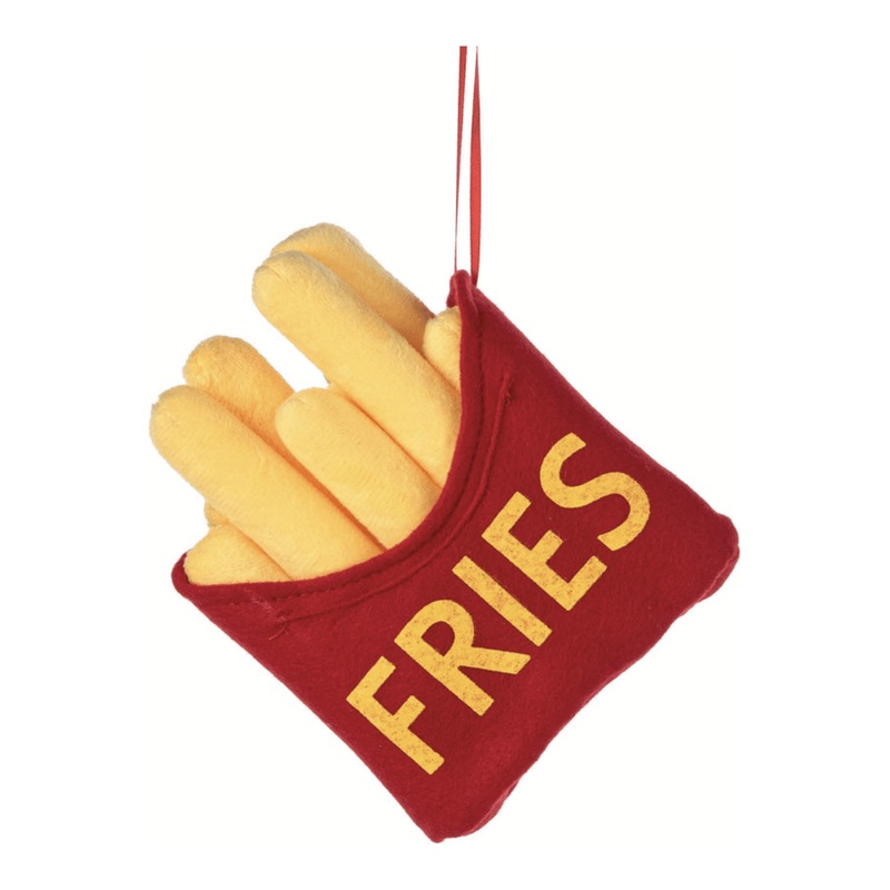 6″ Plush Fries Wreath Accent