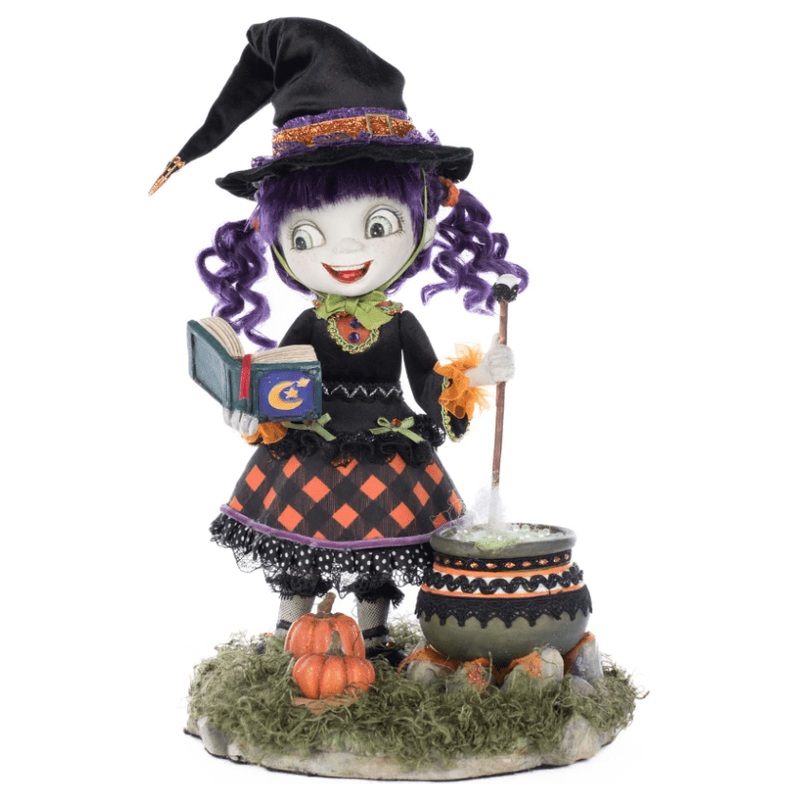Katherine’s Collection 11″ Poppy Broomson Witch Tabletop