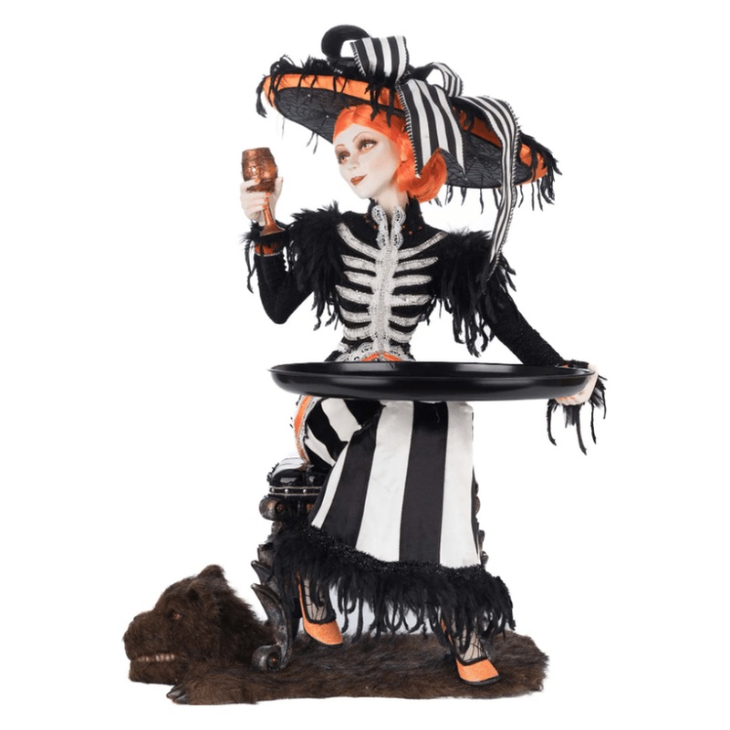 Katherine’s Collection 24″ Mrs. Macabre with Serving Tray