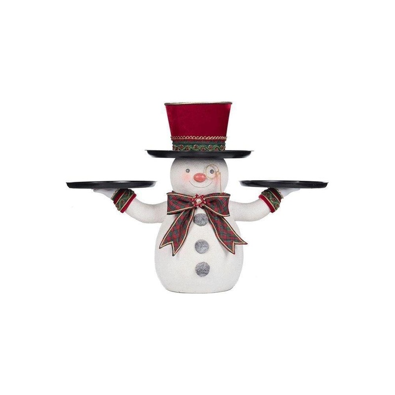 Katherine’s Collection Holiday Magic Snowman Serving Piece