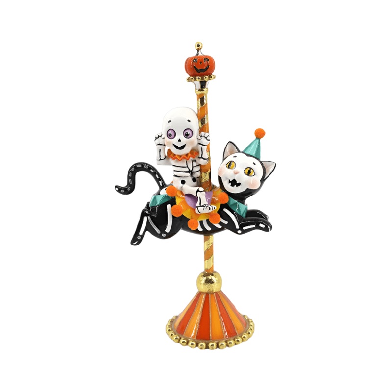 11″ Skull on Cat Carousel