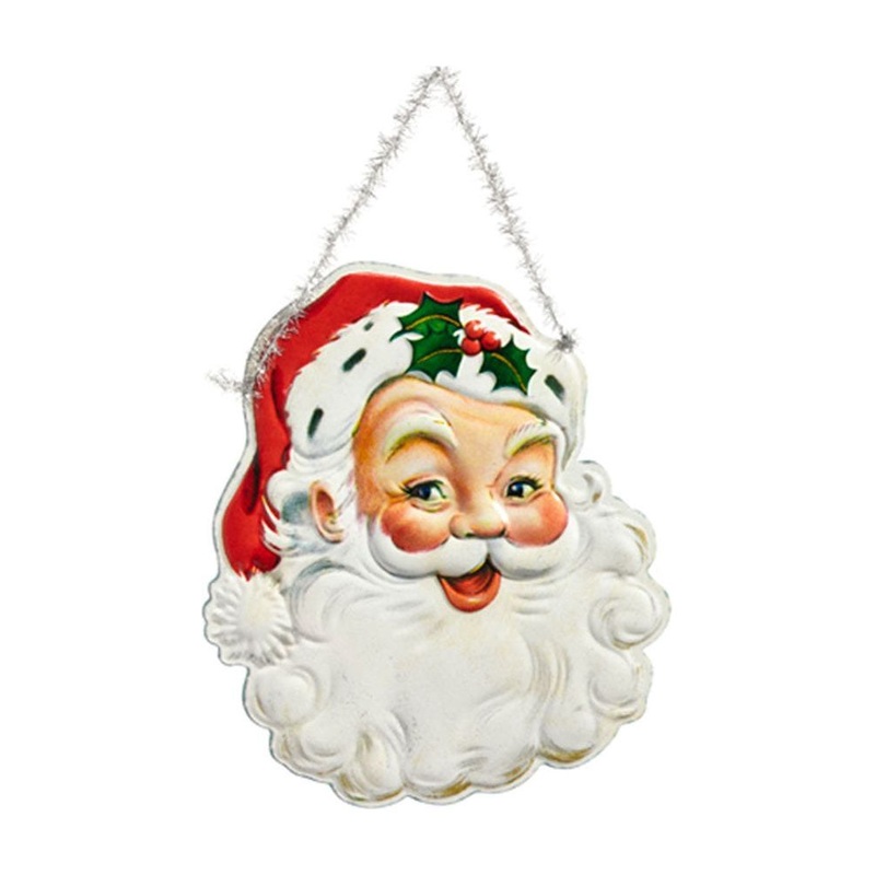 12″ Classic Santa Wall Ornament