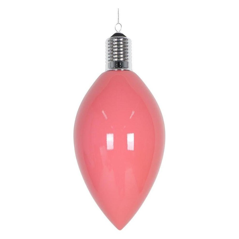 15″ Enamel C9 Bulb Ornament: Pink