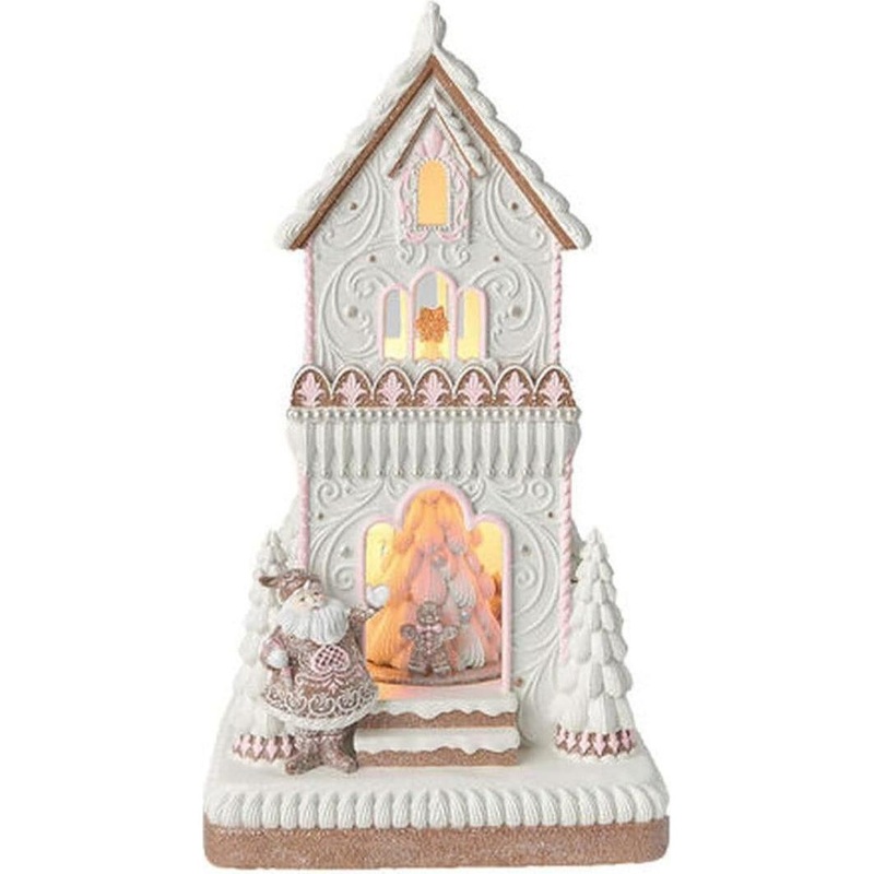 18″ Gingerbread Cookie House w/LED Music