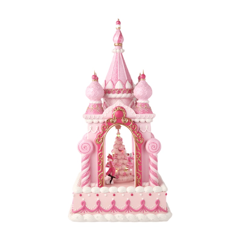 22″ Pink Castle w/LED Lights