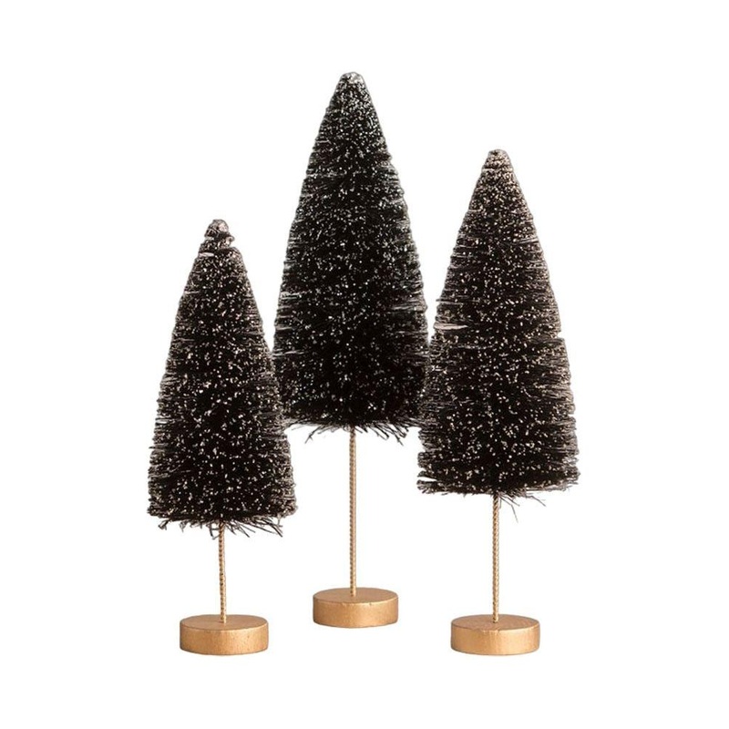 Back to Black Halloween Trees (Set of 3)
