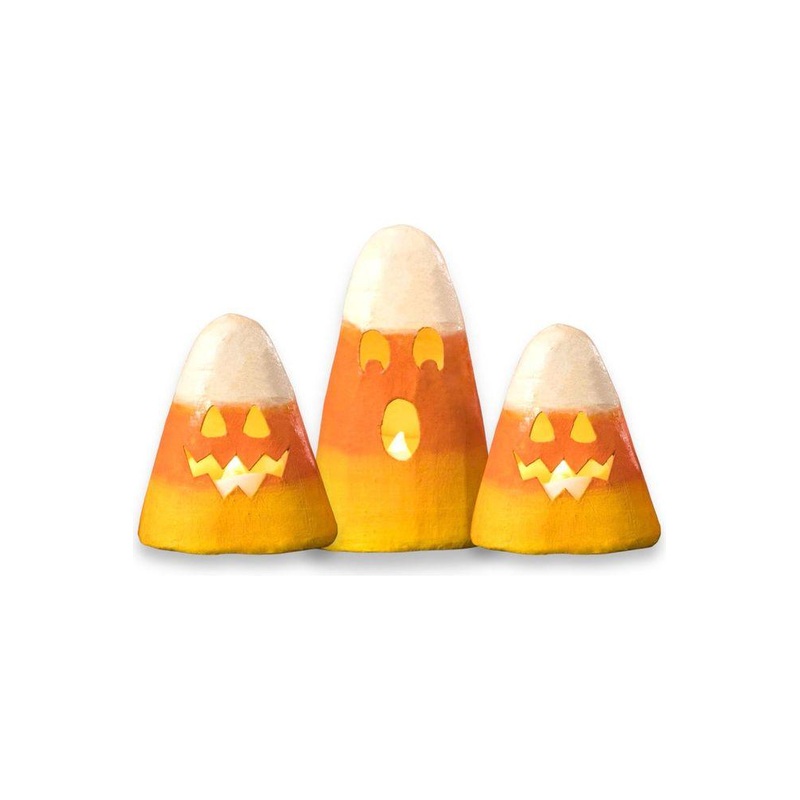 Candy Corn Luminaries (Set of 3)