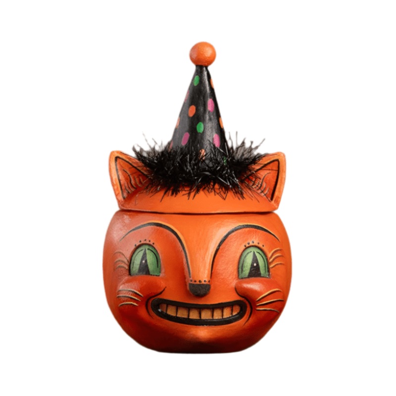 Green Eyed Copper Cat Collectable