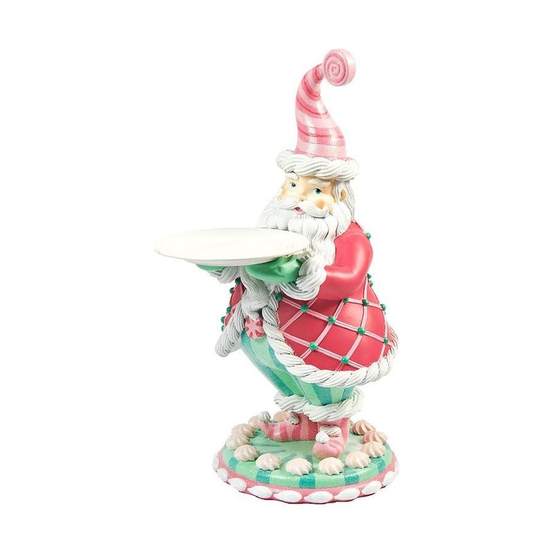 Sweet Shoppe Santa with Serving Plate Dessert Server