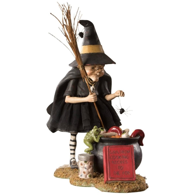Cauldron Cooking Witch Collectable Figurine
