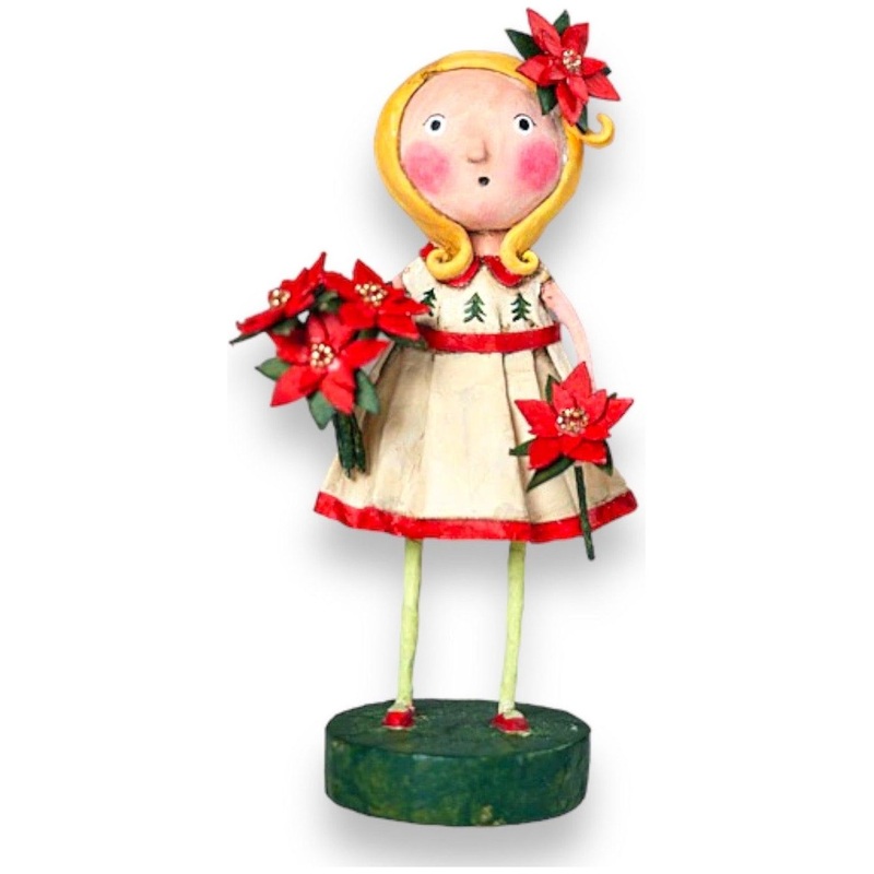 Etta Poinsettia Christmas Figurine