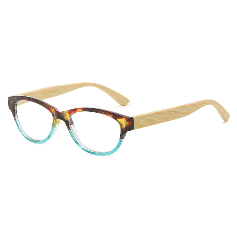 Bamboo Accent Round Reading Glasses – Bulk Dozen