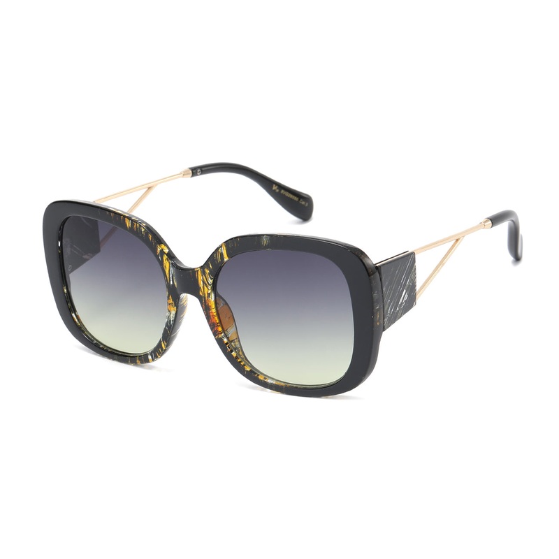 Chic Square Soho Sunglasses with Metal Accents