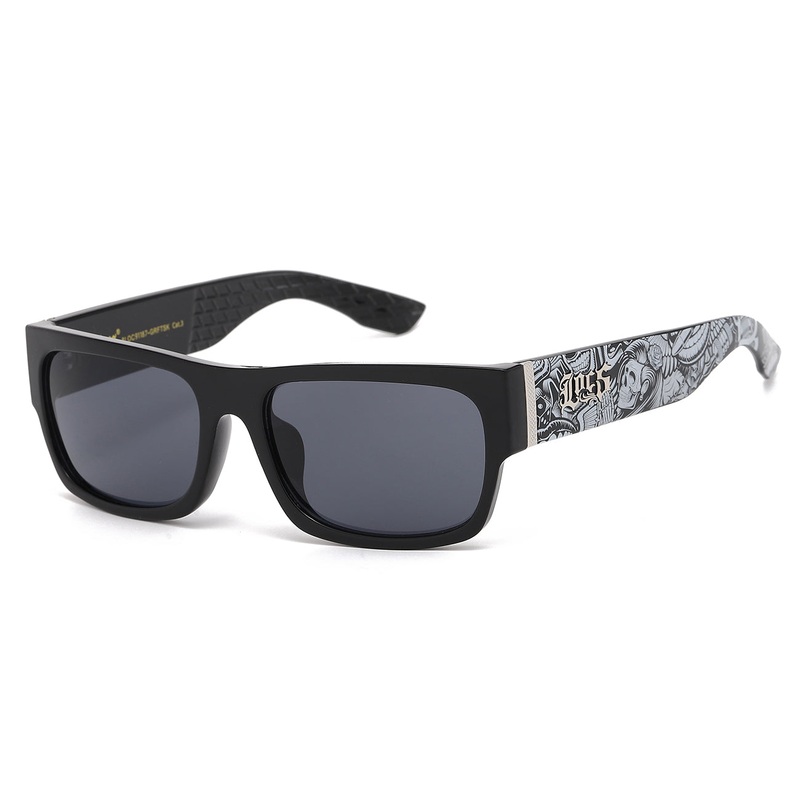 Locs Matte Black Skull Graffiti – Sunglasses Pack