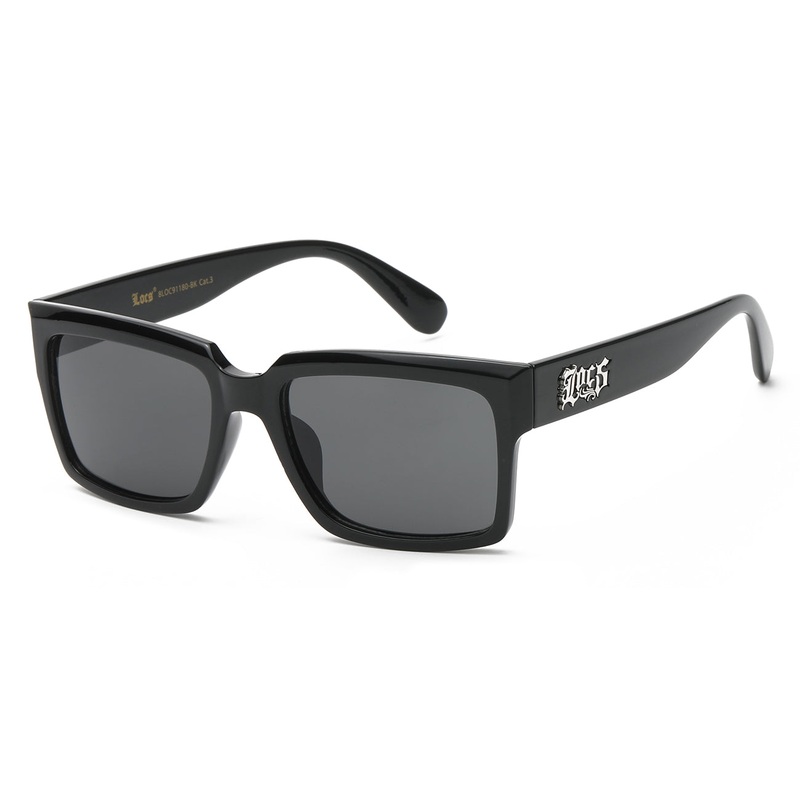 Locs Matte Black Square Sunglasses – Pack of 12