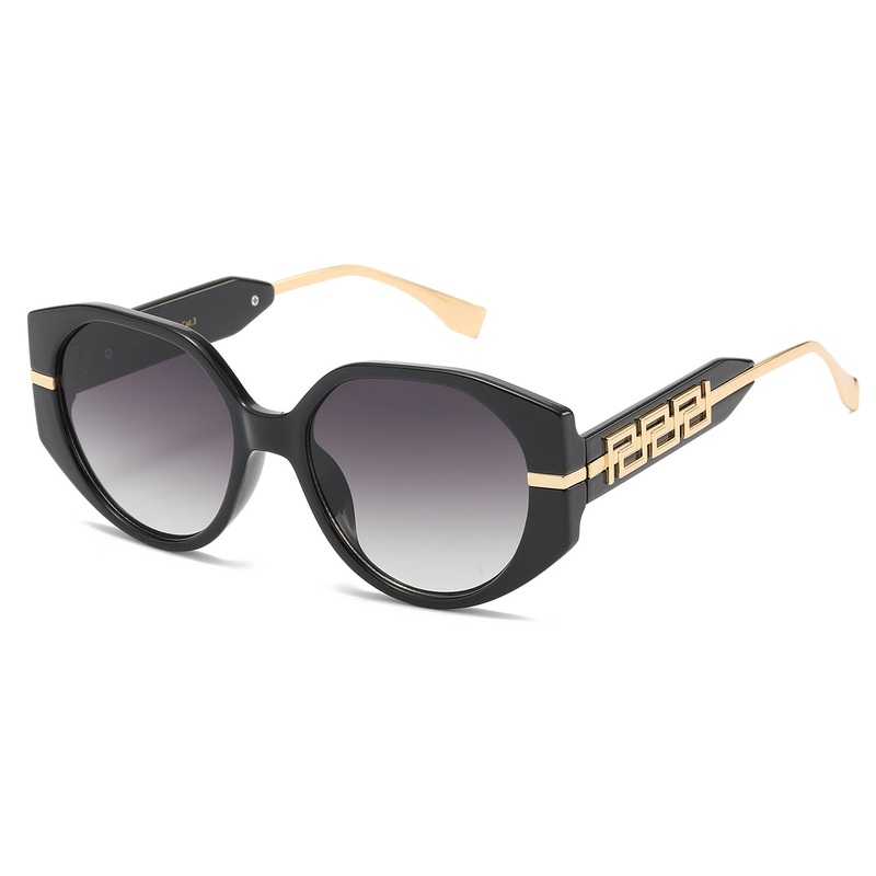 Modern Round Sunglasses with Polymer Frame
