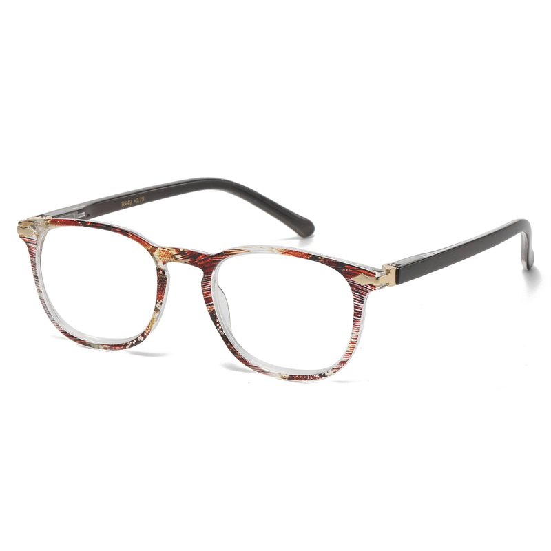 Stylish Portable Textured Black Reading Glasses