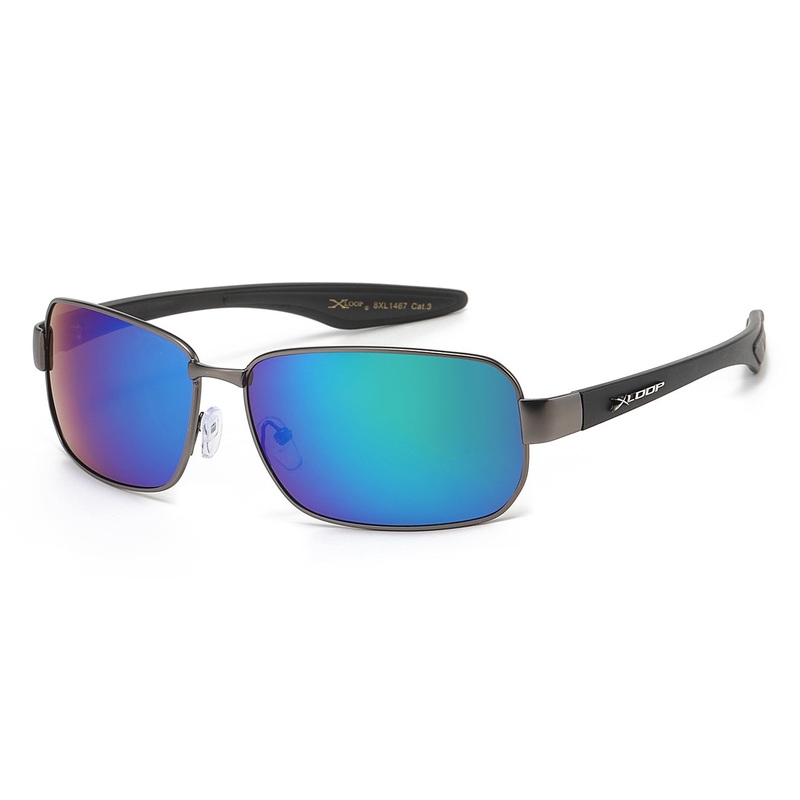 XLoop Fashion Wrap Sunglasses – Metallic Frame