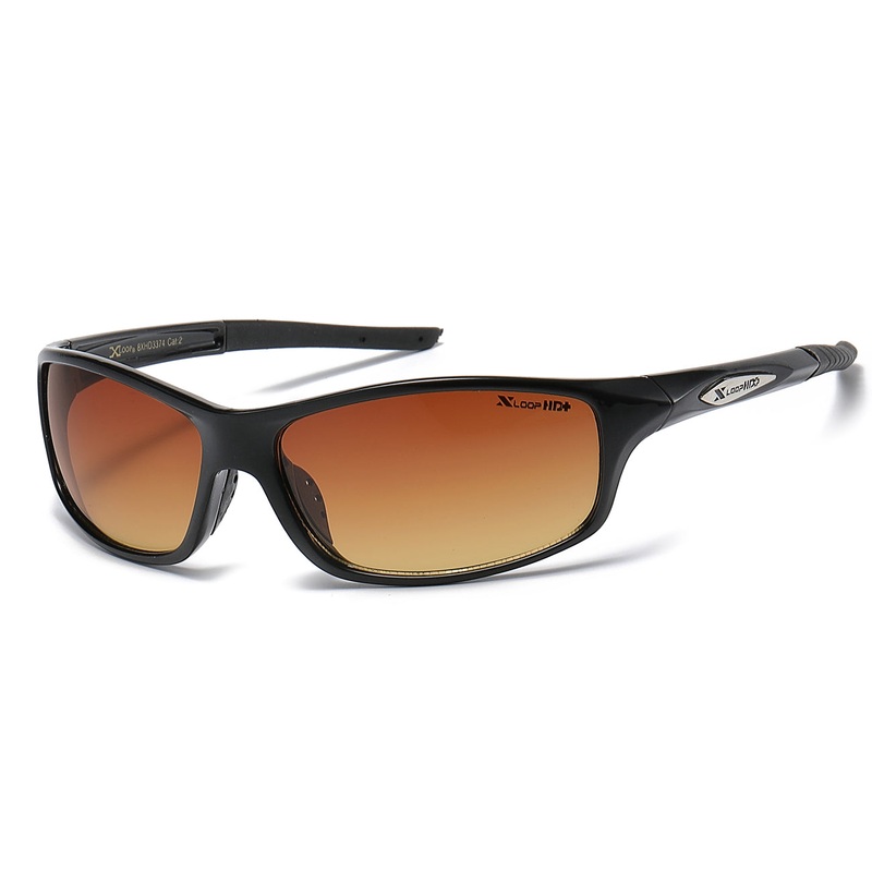 XLoop HD Athletic Sunglasses – Brown/Orange Lens