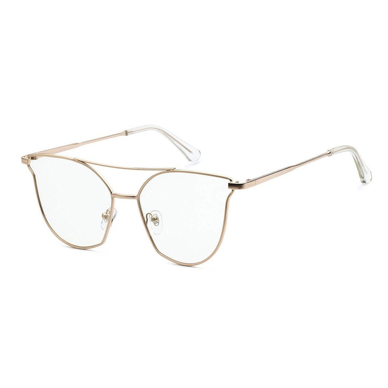 Fashionista Metal Wire Clear Lens Glasses