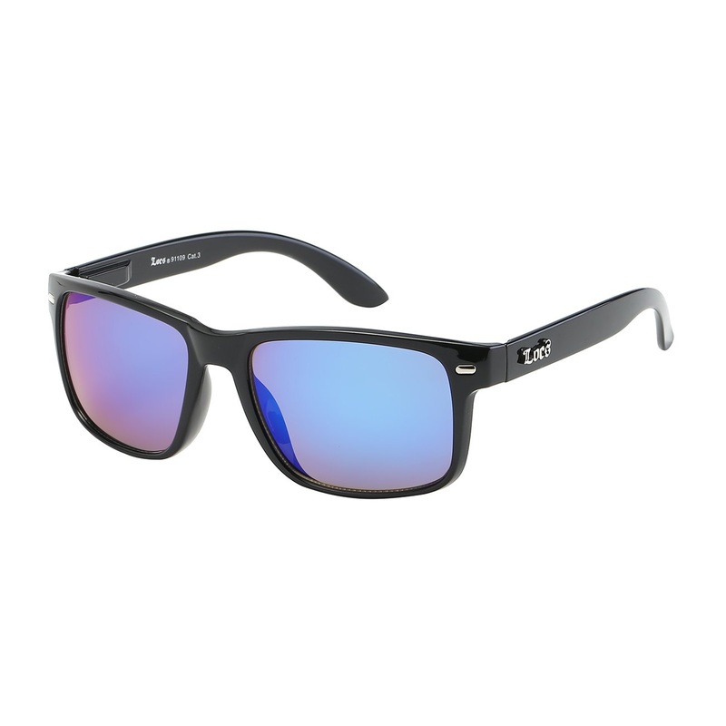 LOCS 8LOC91109-MIX MIRROR LENS UNISEX SUNGLASSES