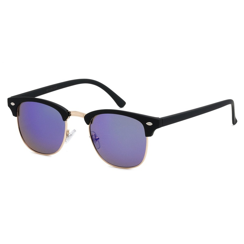 Retro Classic Soho Casual Frame with Color Mirror Lens