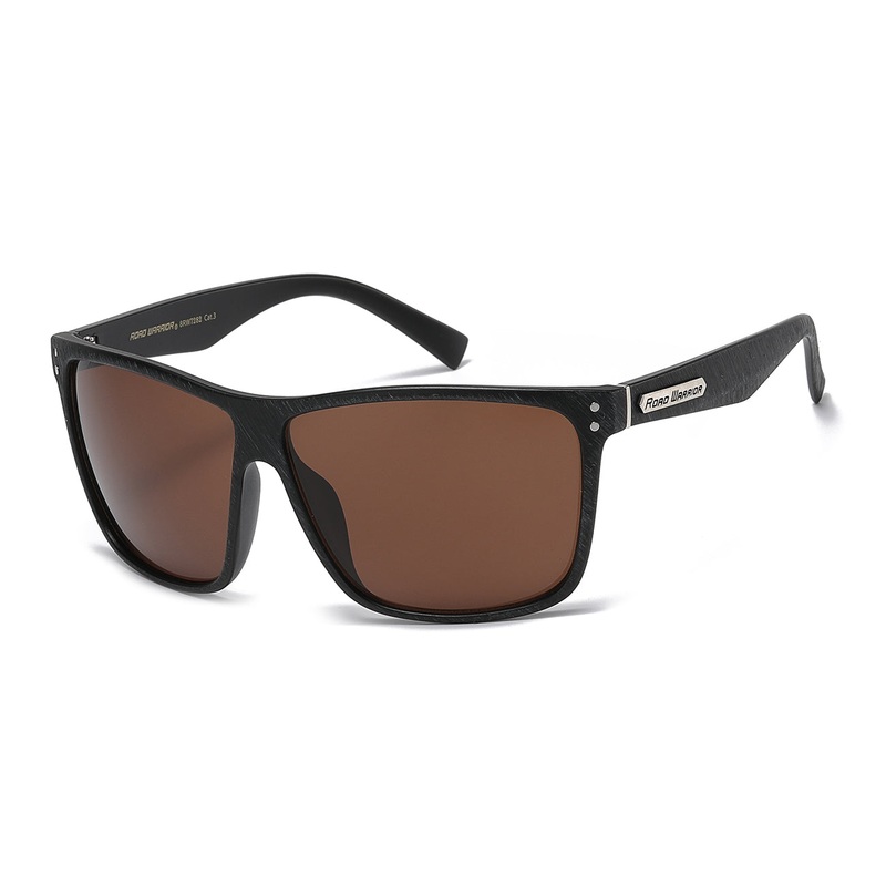 Road Warrior Dark Wood Wrap Sunglasses