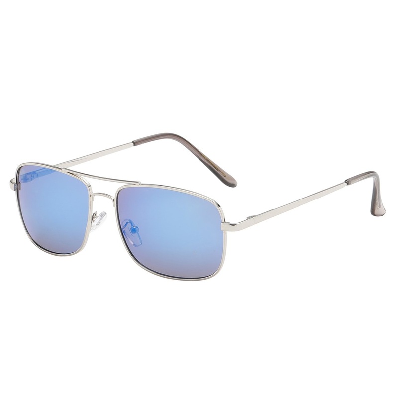 Square Aviator Mirror Lens Sunglasses