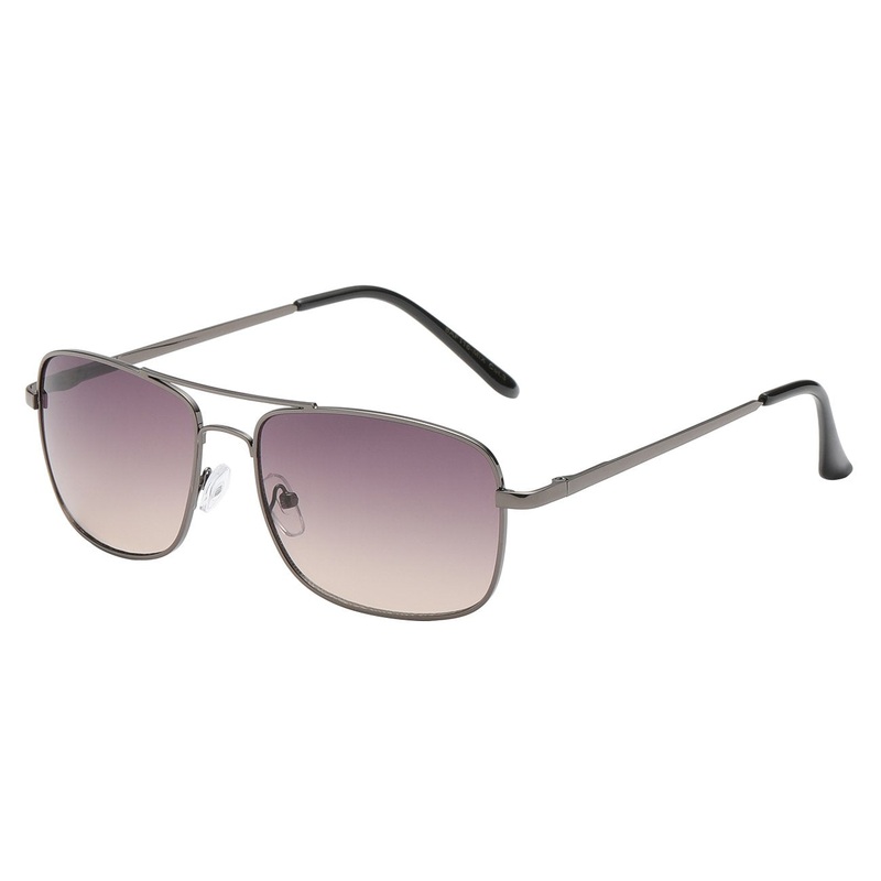 Square Aviator Sunglasses with Spring Temple