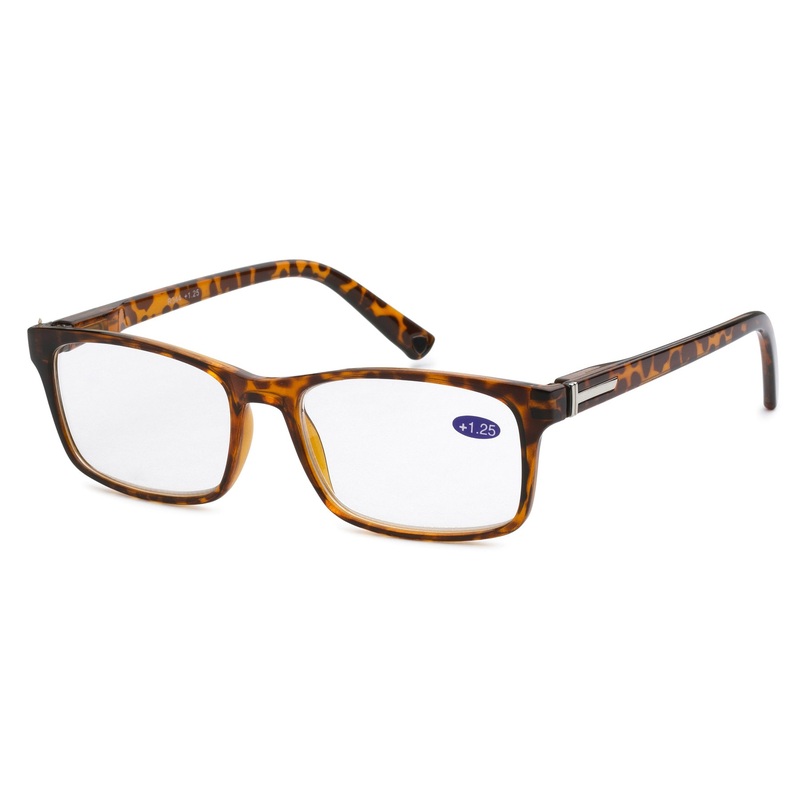Square Frame Spring Hinge Reading Glasses