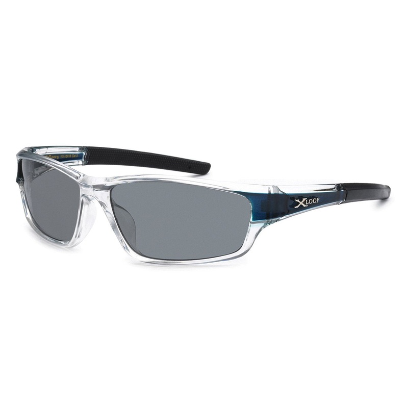 UV 400 Wrap Sunglasses – Clear/Black