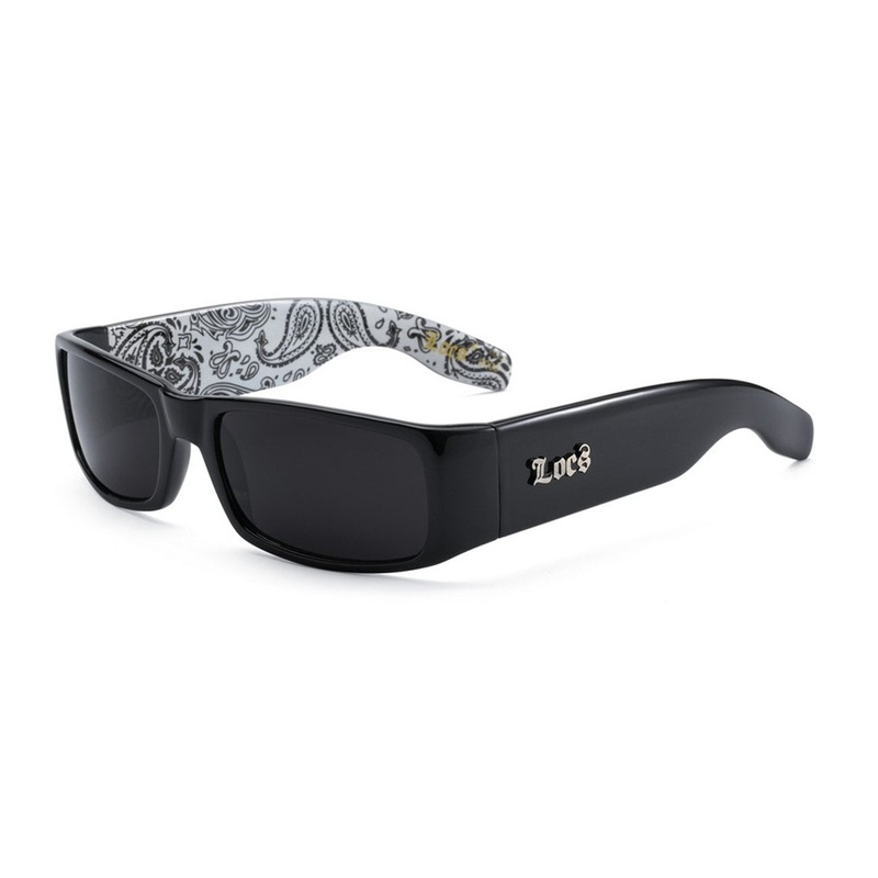 Black Bandana Design Locs Sunglasses – Dozen Pack