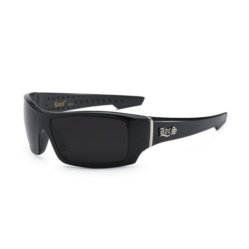 LOCS 8LOC9054-BK POLISH BLACK MEN’S SUNGLASSES