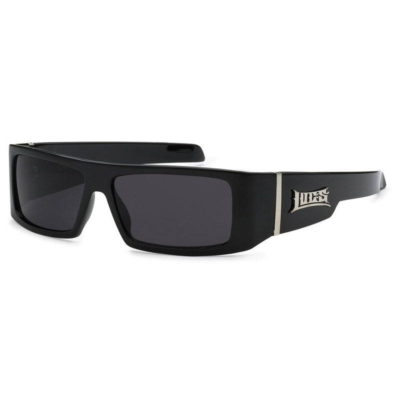 LOCS 8LOC9058-BK POLISH BLACK MEN’S SUNGLASSES