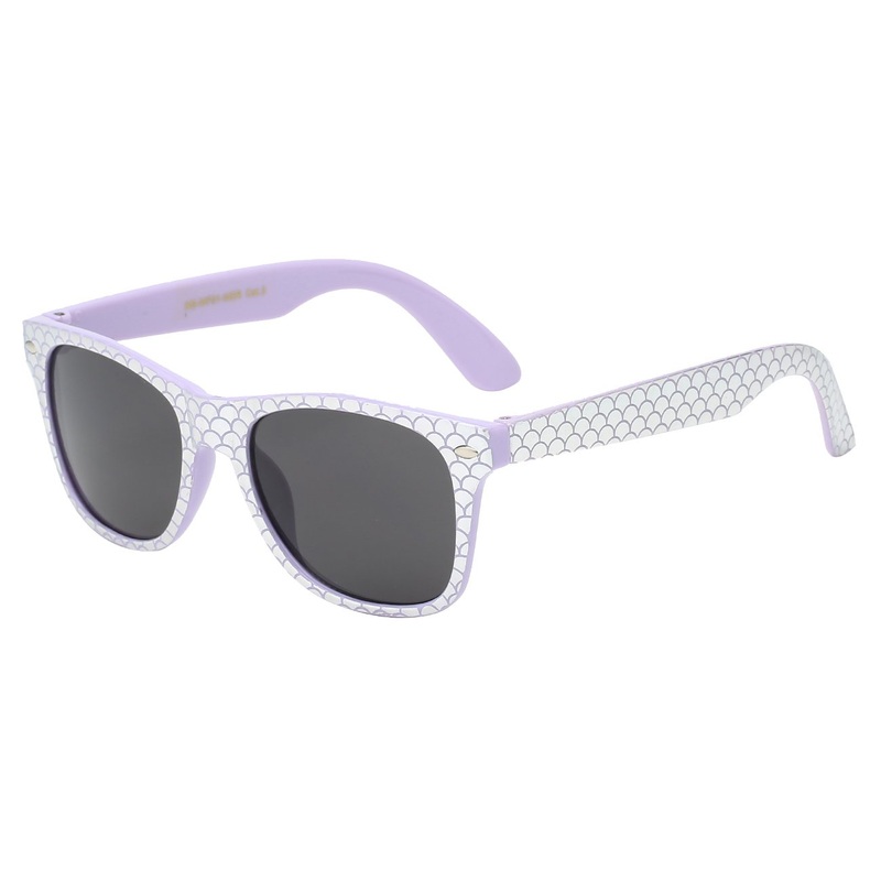 Mermaid Fish Scale Printed Frame Sunglasses