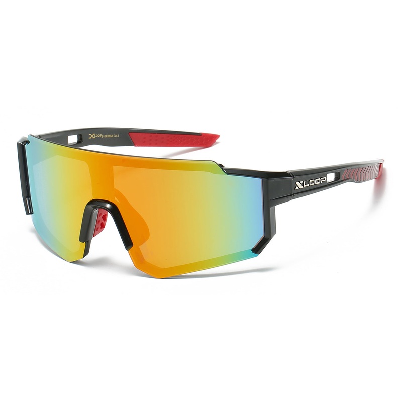 Xloop Athletic Wrap Sunglasses – Blue Tinted Shield Lens