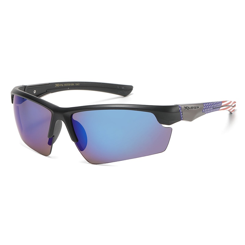 XLoop Sports Wrap Sunglasses – US Flag Temple