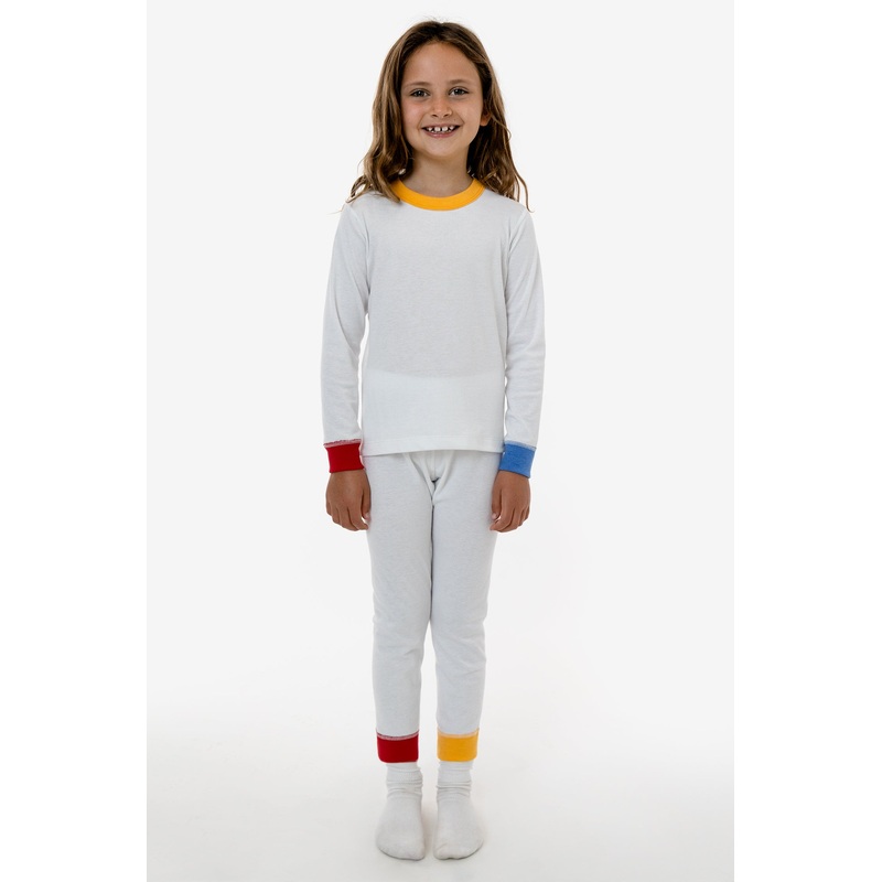 FFR107 – Kids 50/50 Long Sleeve Rib Top