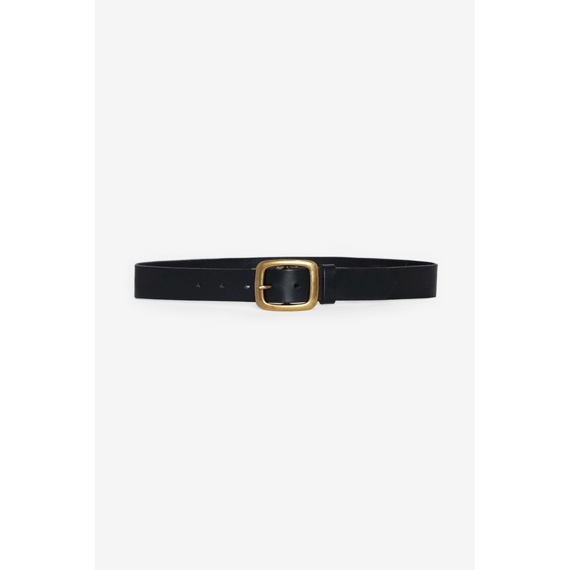 RSALBT04 – Unisex Rectangle Center Bar Buckle Leather Belt