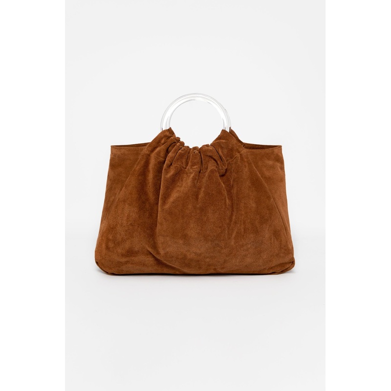 RLH3480 – Suede Acrylic Ring Bag