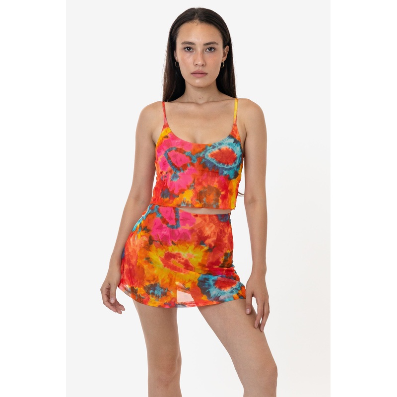 RNS778P – Printed Micro Mesh Spaghetti Tank
