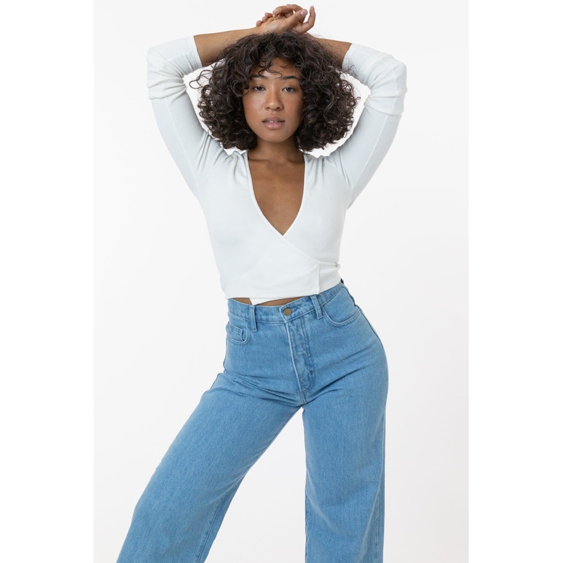 3373GD – Heavy 2×1 Rib Wrap Top