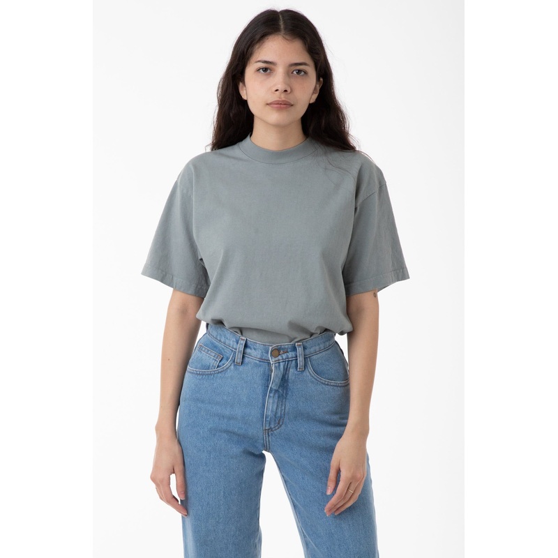 1405GD Unisex – Short Sleeve Garment Dye Mockneck T-Shirt