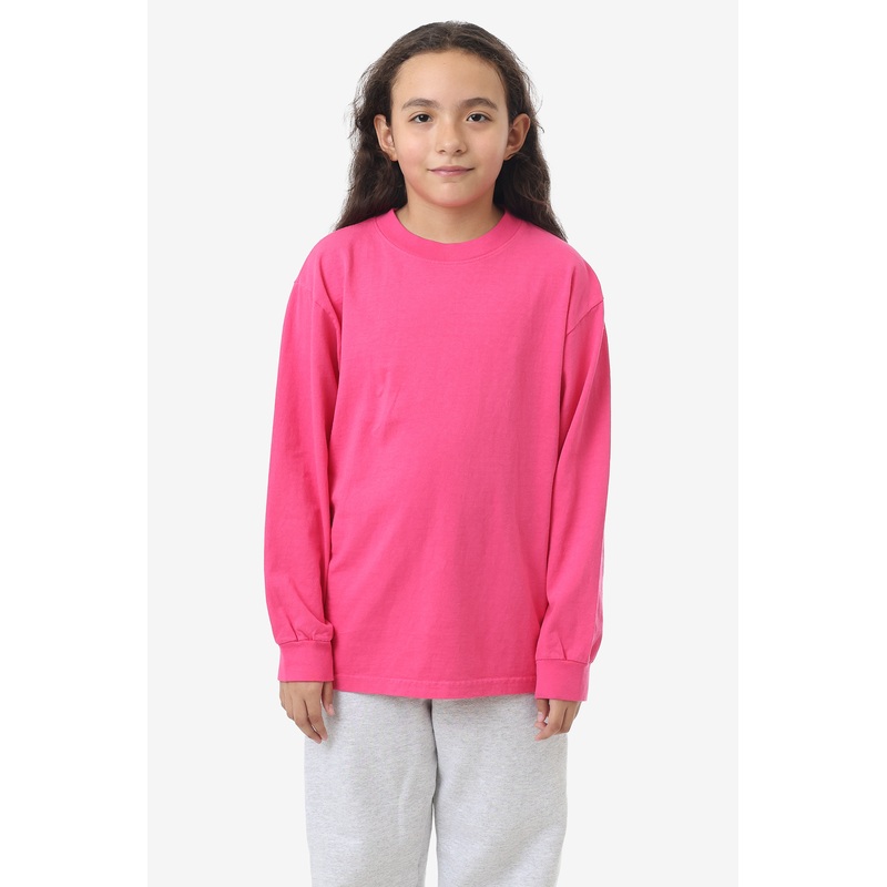 18107GD – Kids Long Sleeve Garment Dye T-Shirt