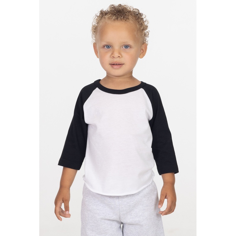 FF0053 – Infant 3/4 Sleeve Poly Cotton Raglan