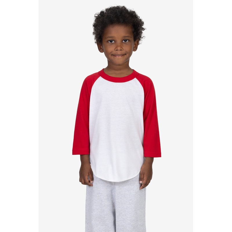 FF1053 – Toddler 3/4 Sleeve Poly Cotton Raglan