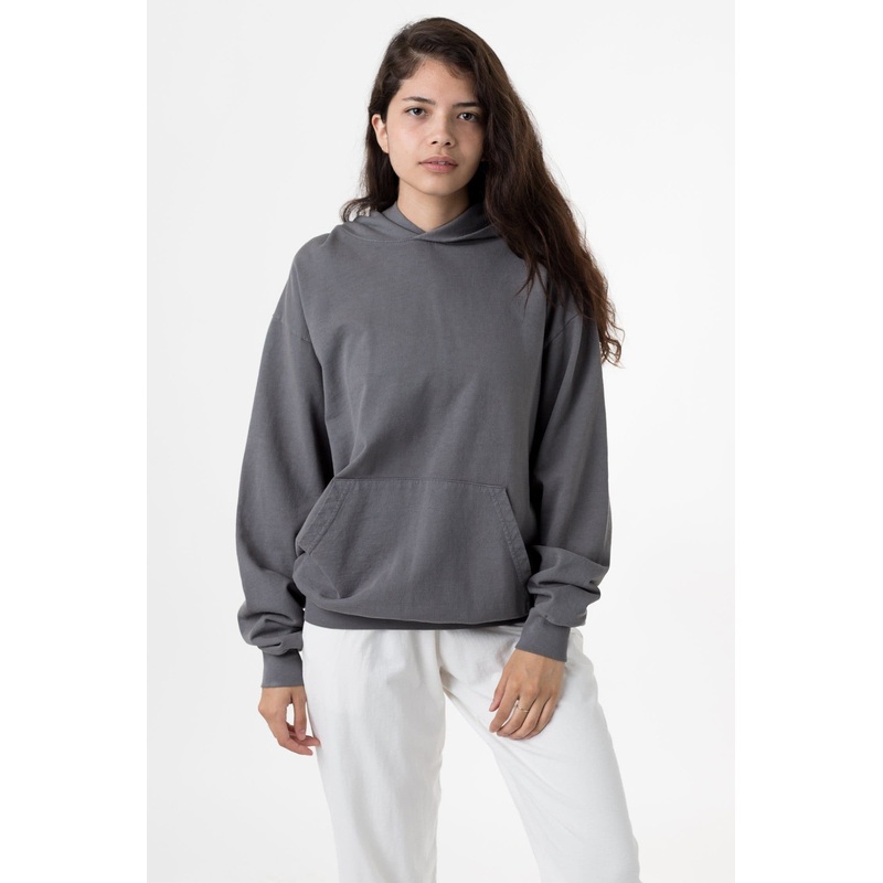 MWT09GD Unisex – Long Sleeve Garment Dye French Terry Pullover Hoodie
