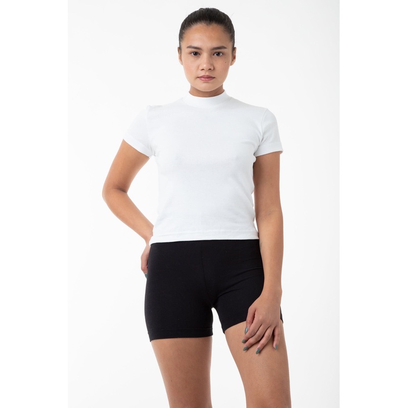 R4309 – Mockneck Cap Sleeve Baby Tee